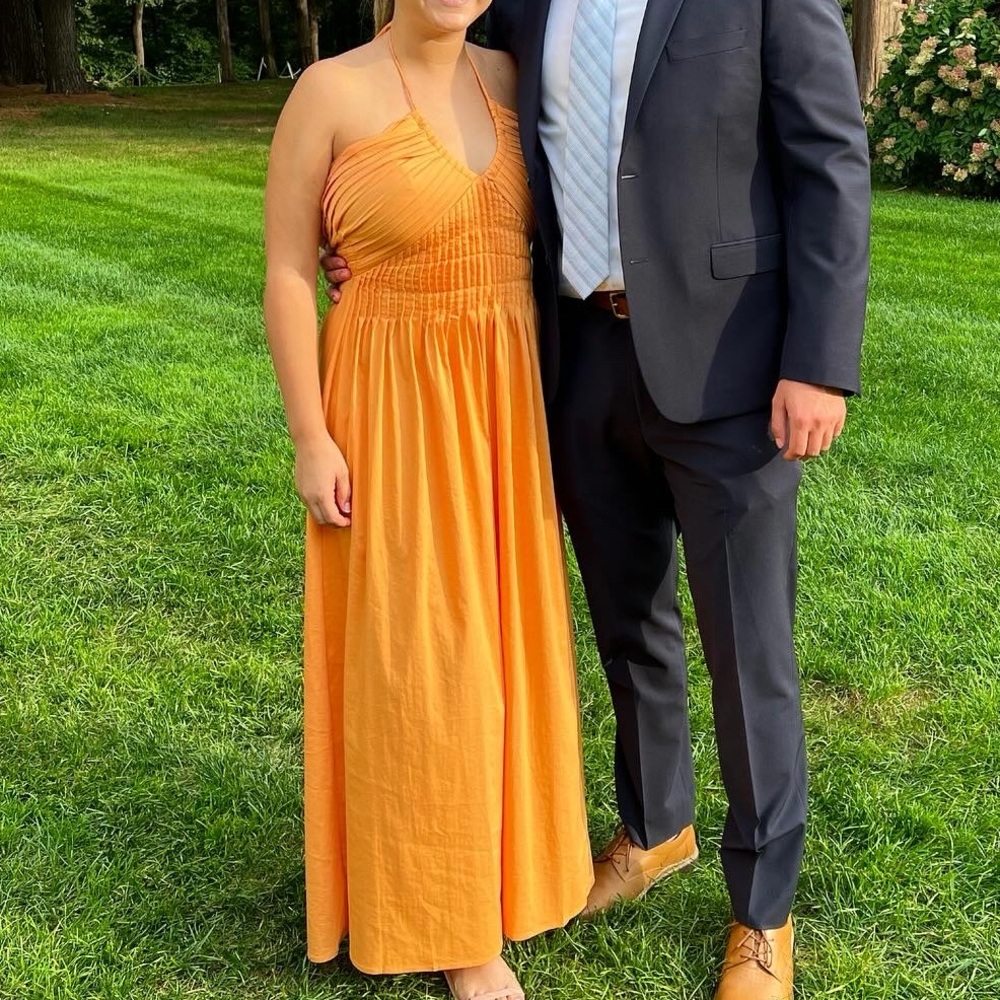 Hellomolly Orange Halter dress